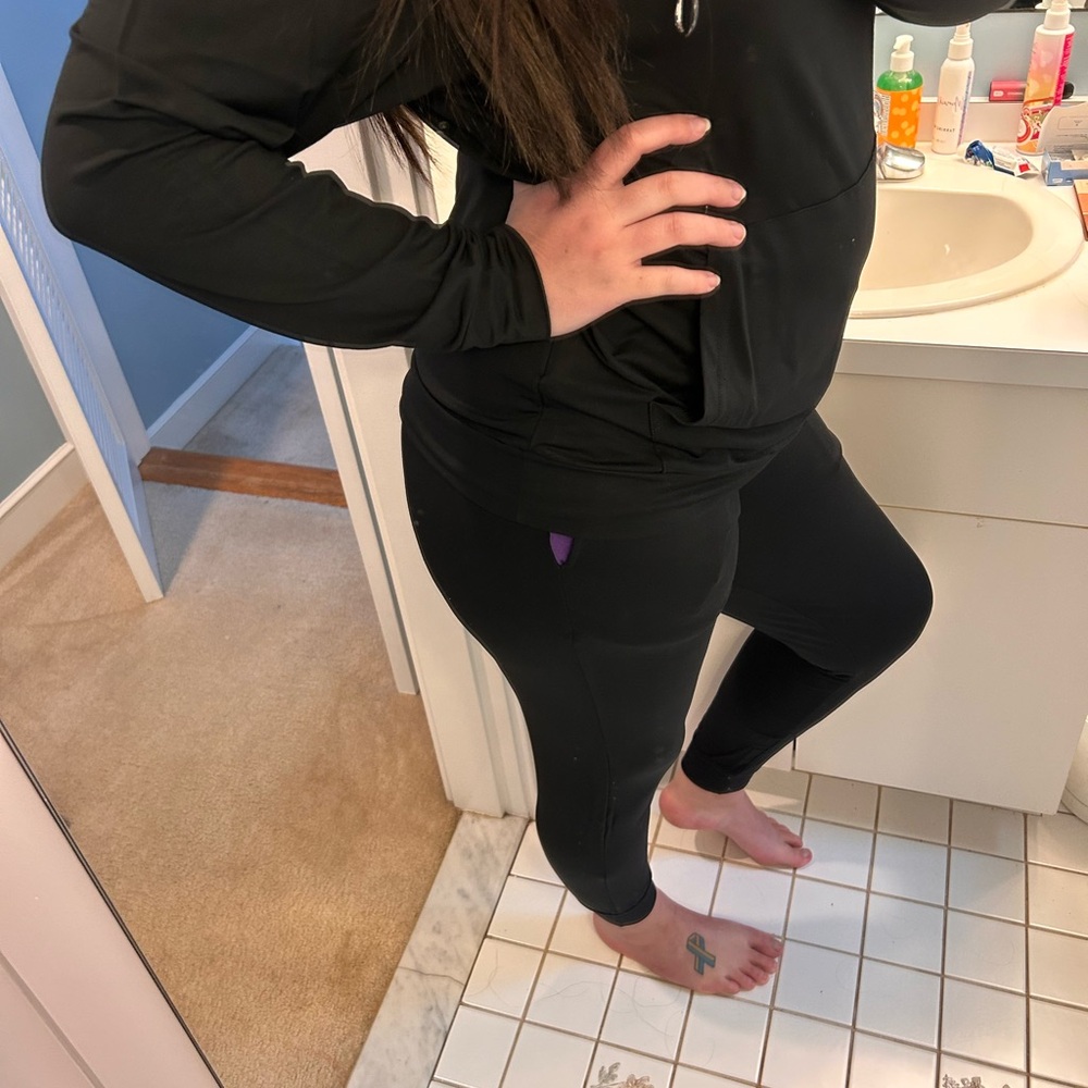 Black mama bamboo joggers